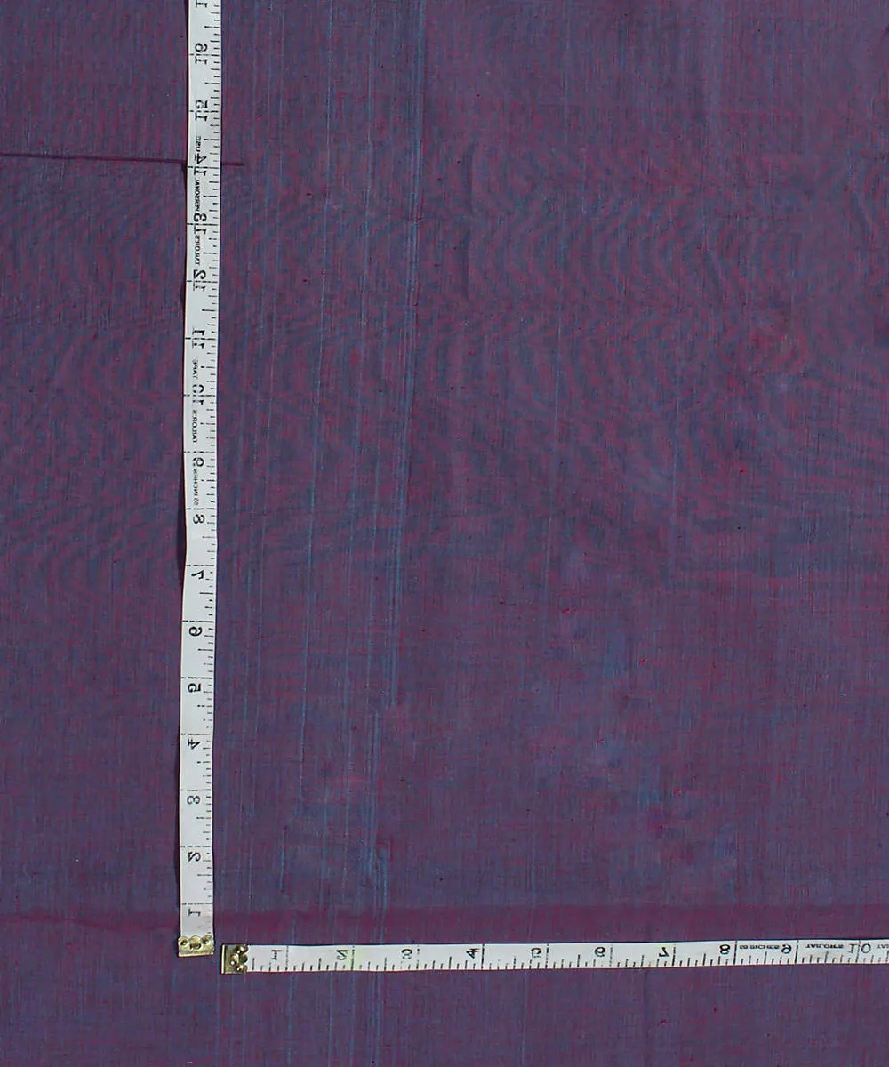 0.5m Blue Purple Handloom Cotton Fabric