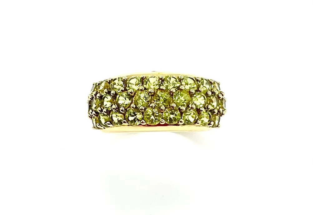 18k Gold Peridot Ring