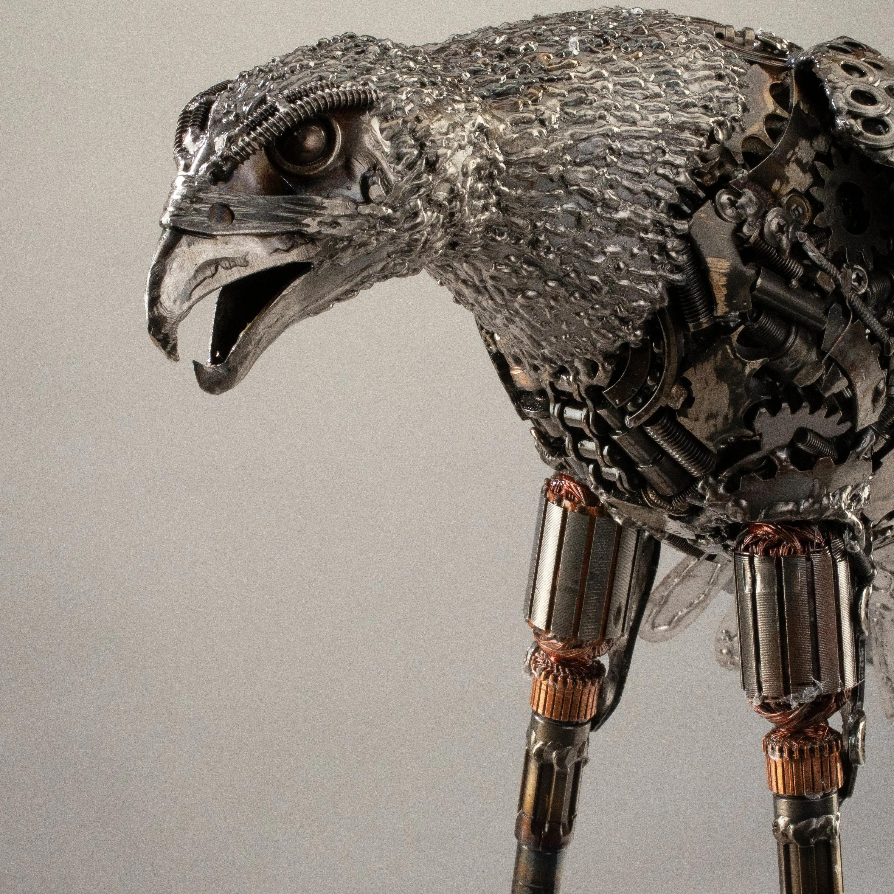 19 Eagle Recycled Metal Art Sculpture