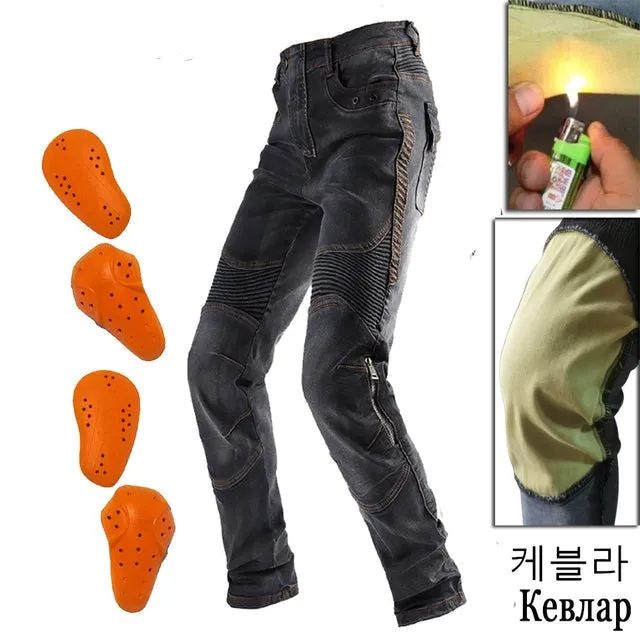 2022 Men Motorcycle Pants Aramid Motorcycle Jeans Active Sport Protective Gear