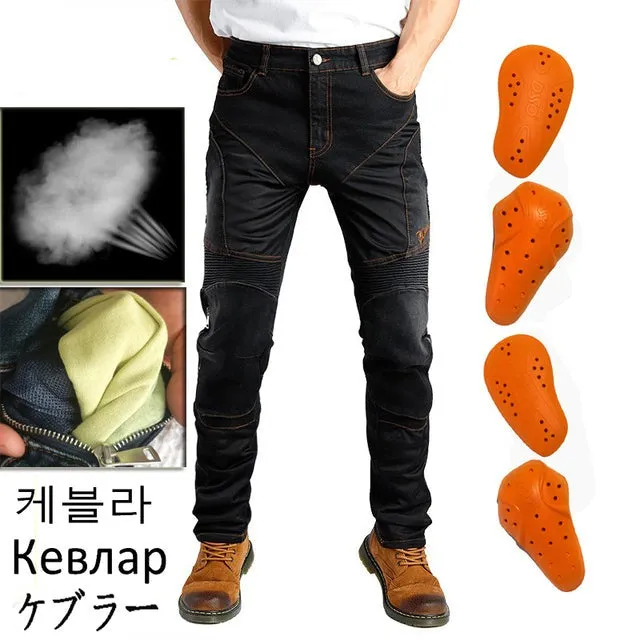 2022 Men Motorcycle Pants Aramid Motorcycle Jeans Active Sport Protective Gear