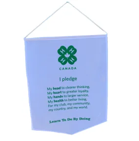 4-H Pledge Banner (English)