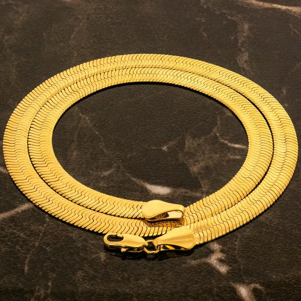 7mm Herringbone Chain Necklace