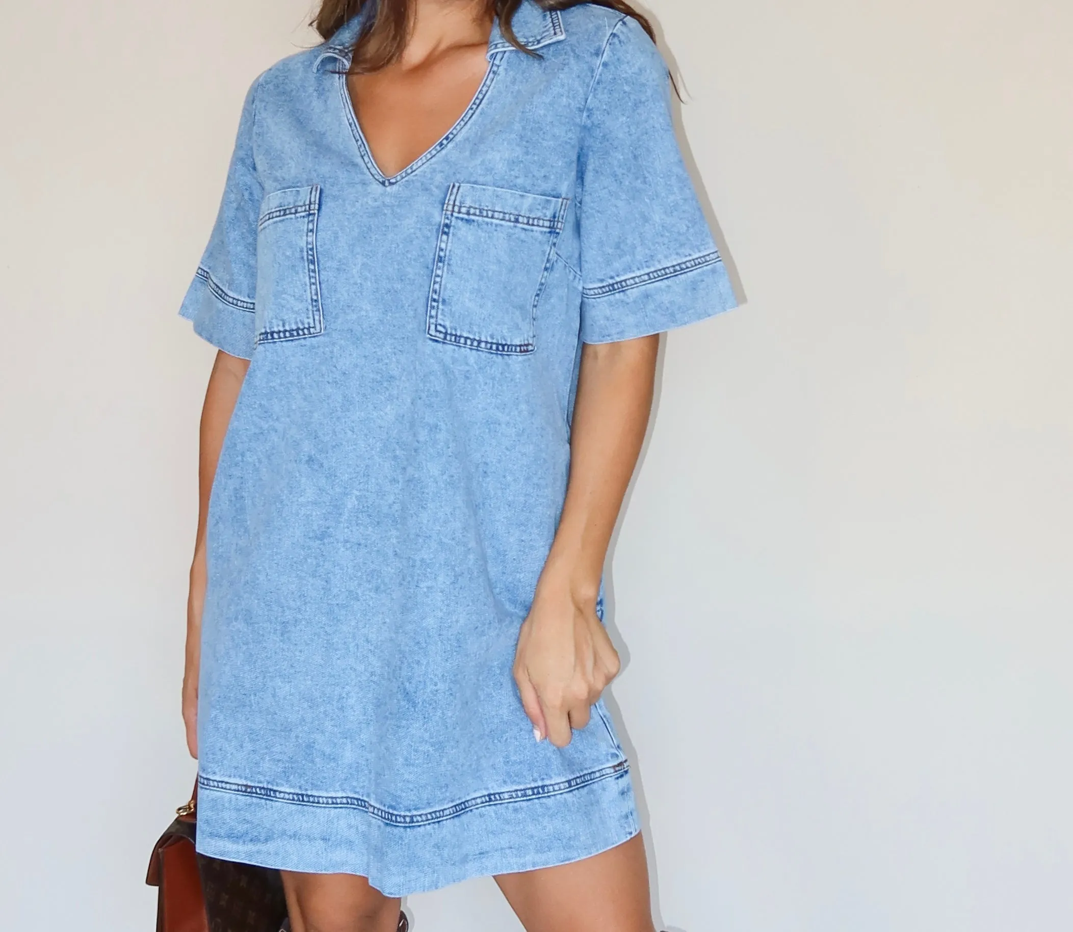 Aster Denim Dress