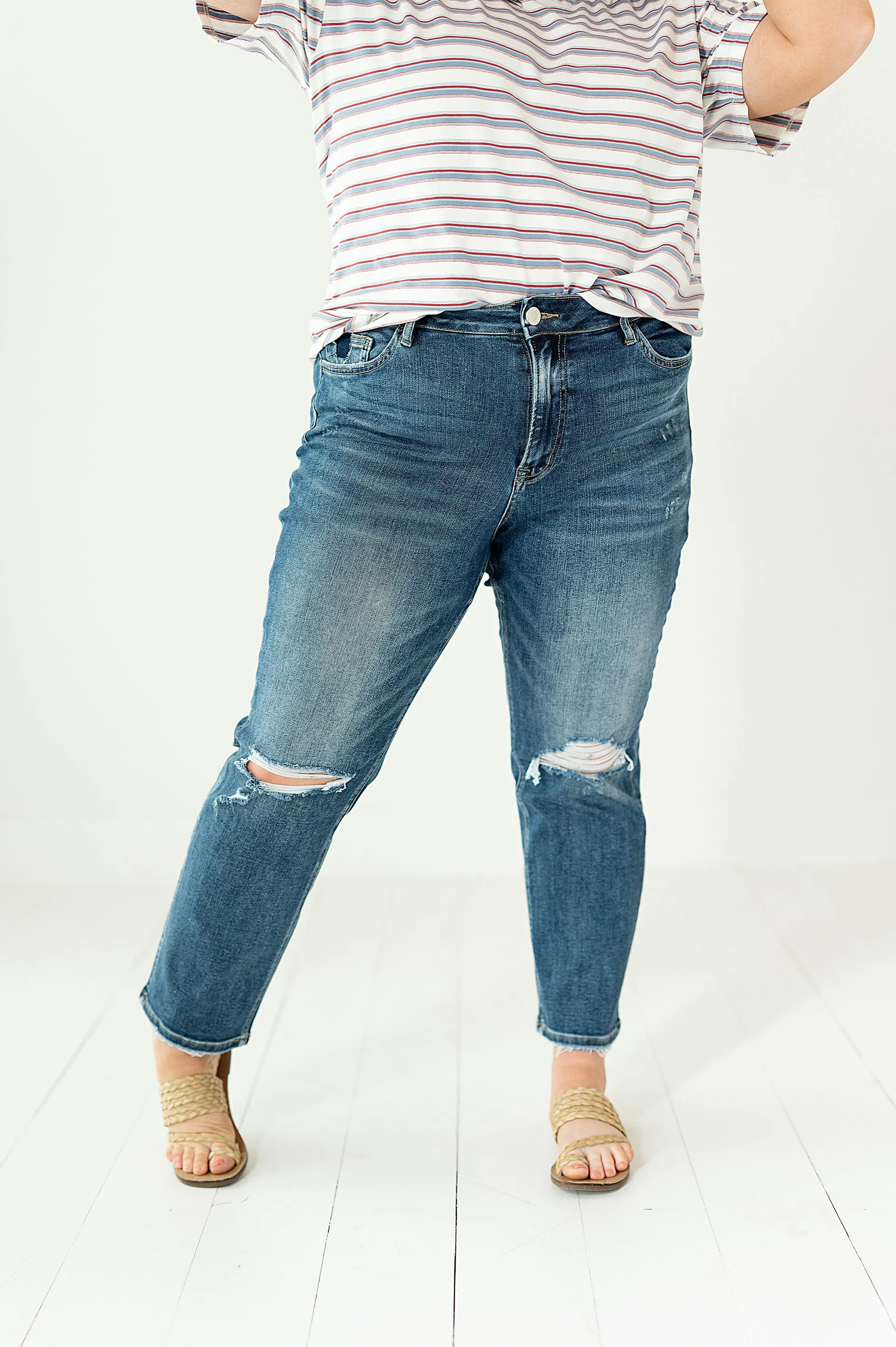 Avalon Vintage High Rise Straight Jeans