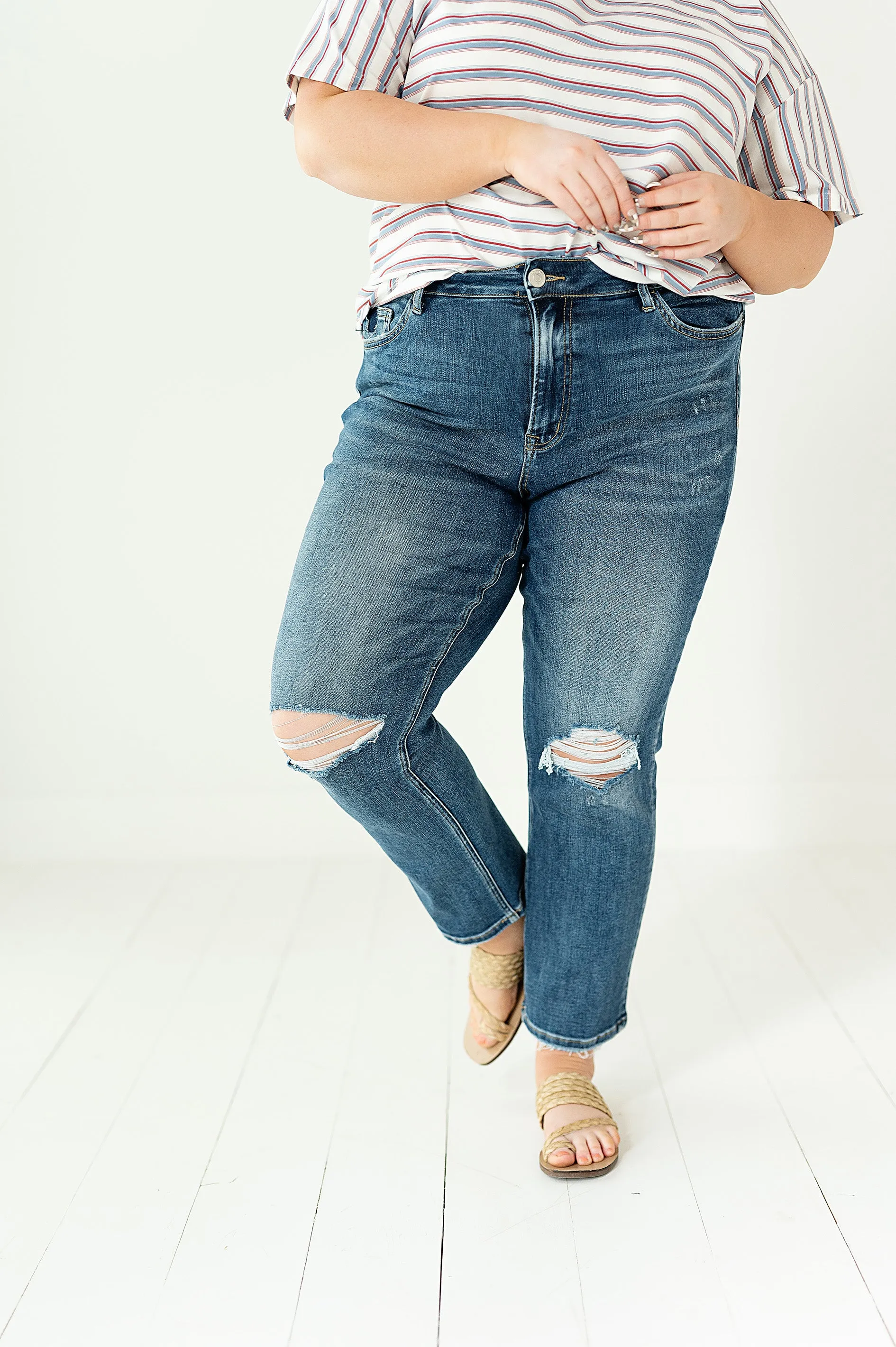 Avalon Vintage High Rise Straight Jeans