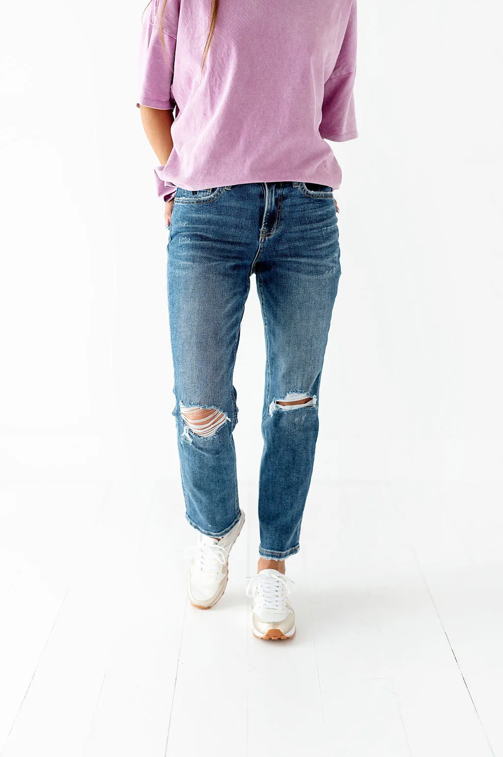 Avalon Vintage High Rise Straight Jeans