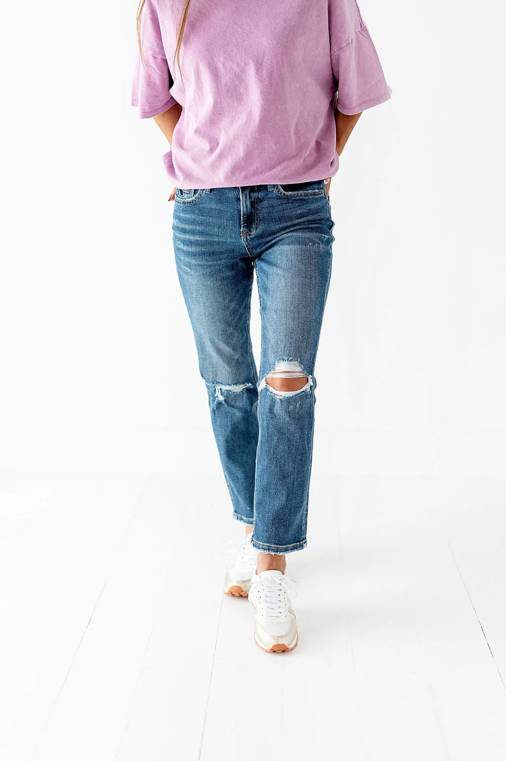 Avalon Vintage High Rise Straight Jeans