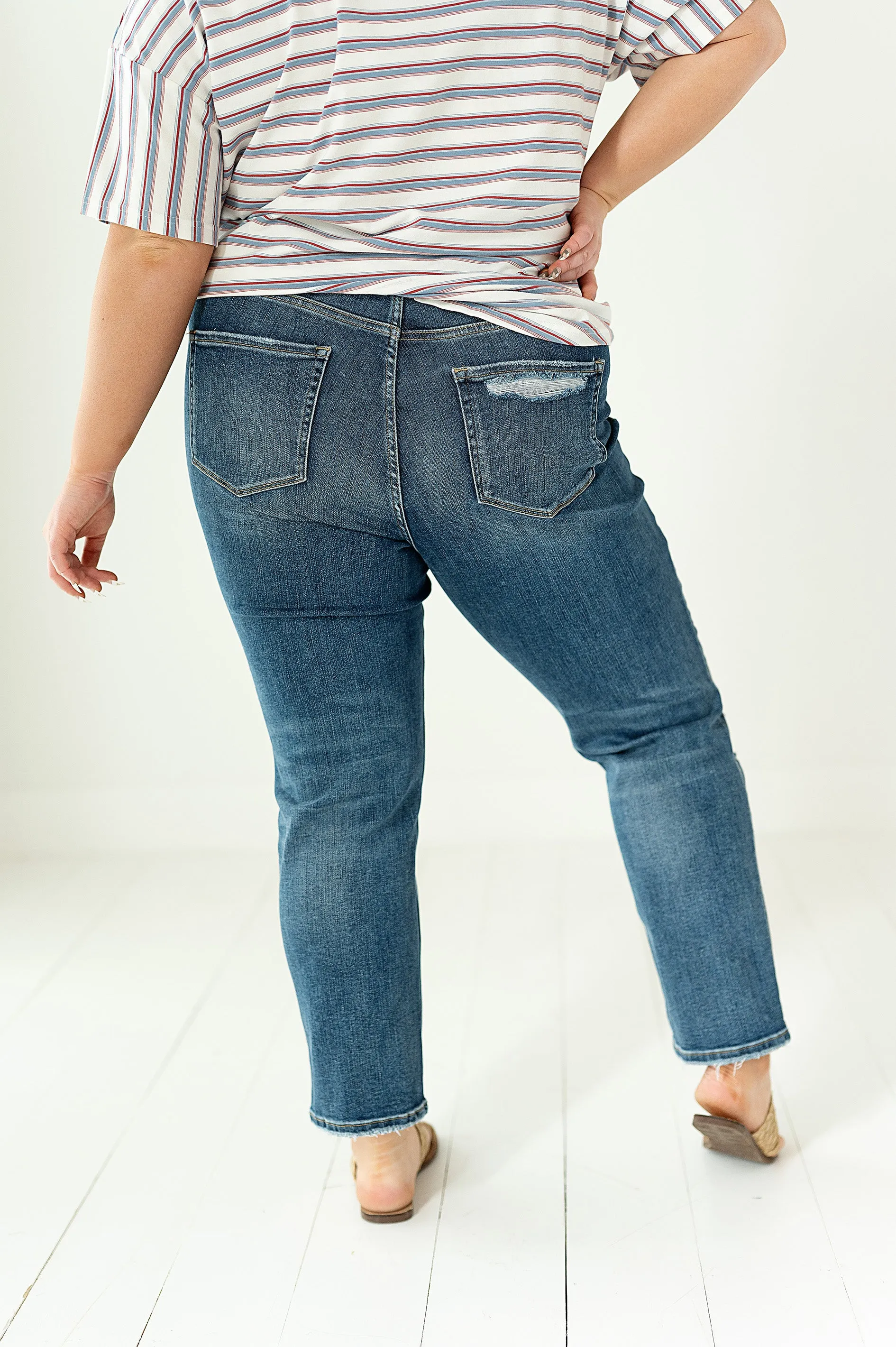 Avalon Vintage High Rise Straight Jeans