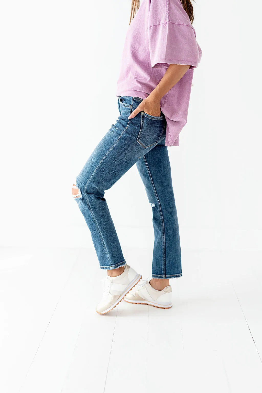 Avalon Vintage High Rise Straight Jeans