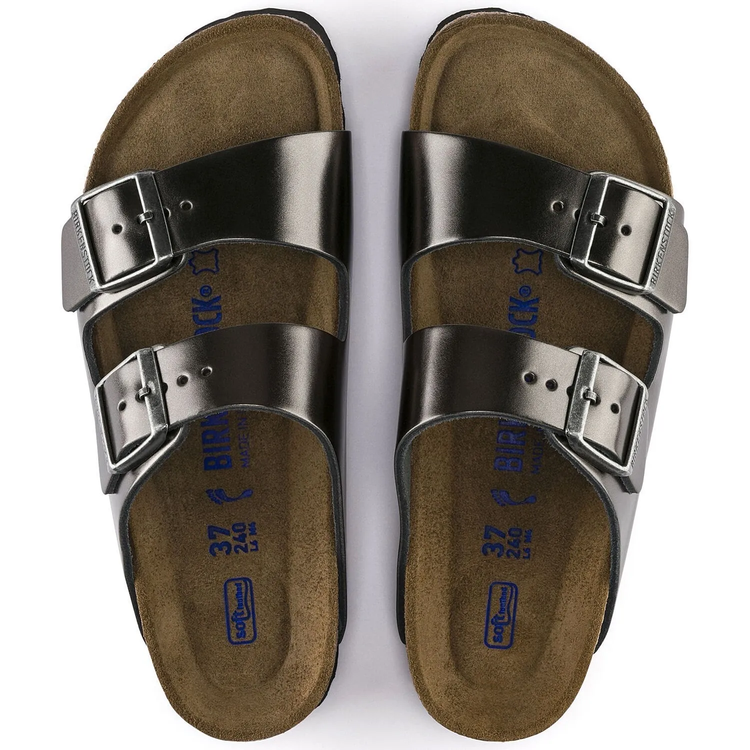      Birkenstock Arizona Metallic Anthracite