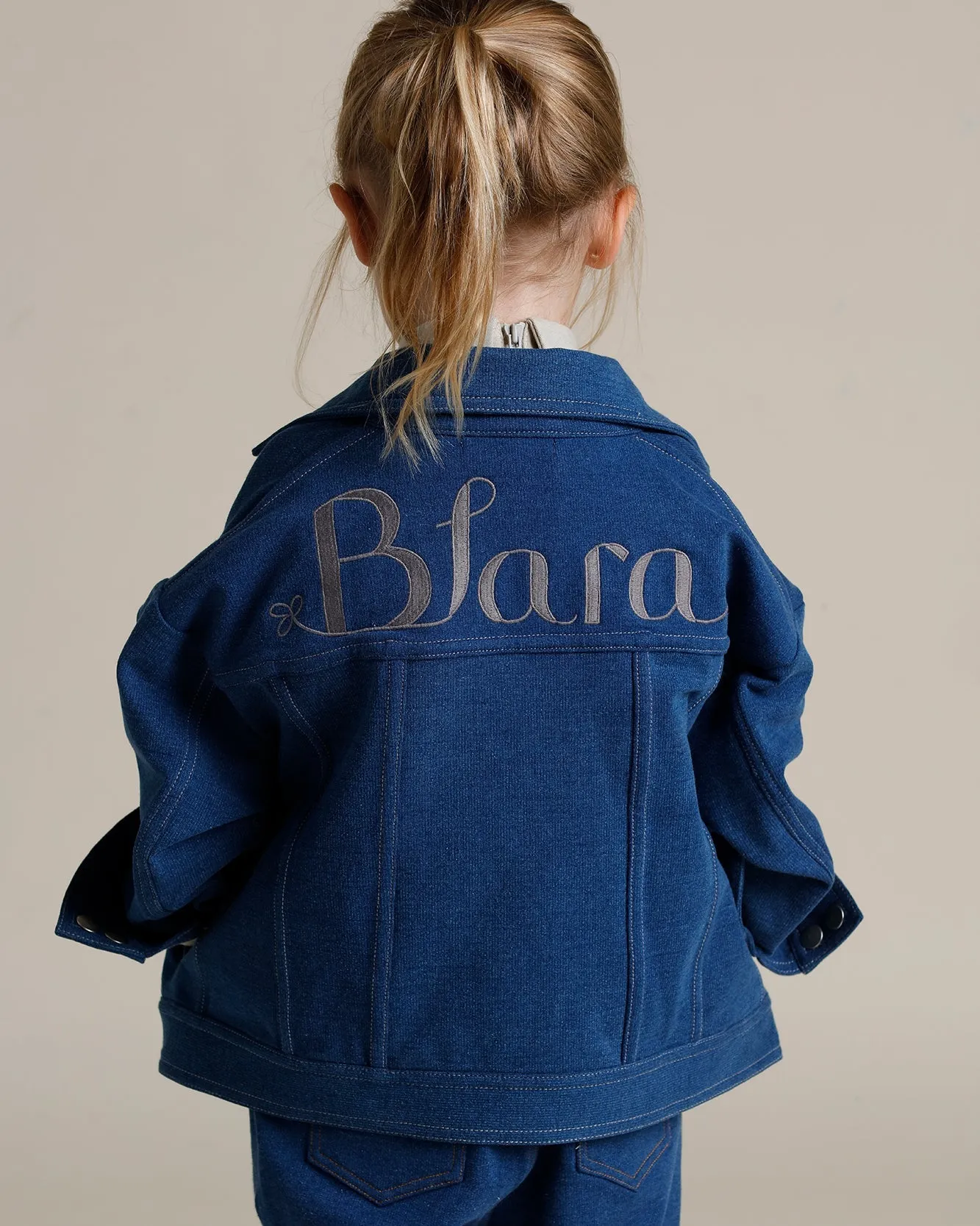 Blara Cropped Denim Jacket