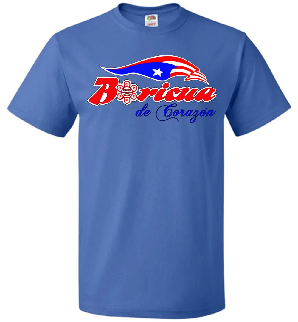 Boricua De Corazon T-Shirt (Small-6XL)