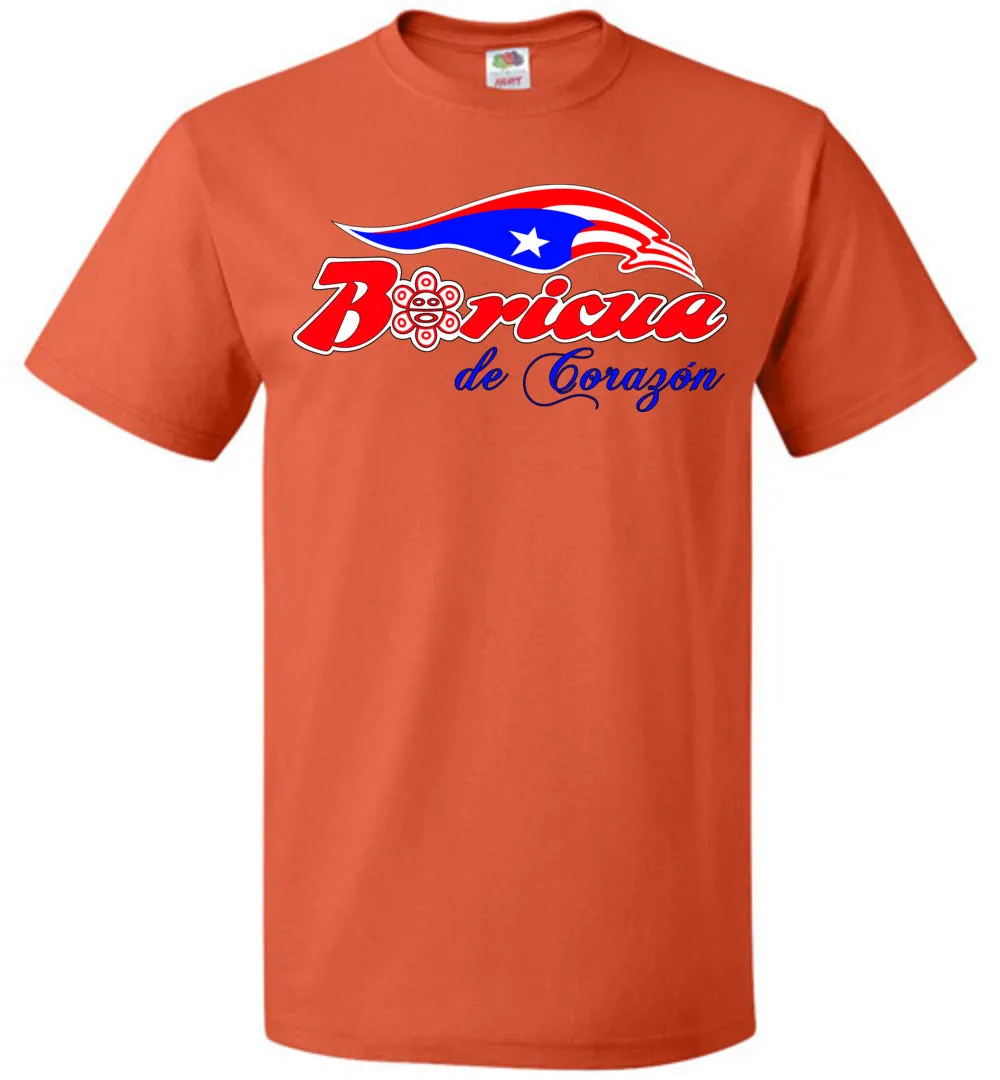 Boricua De Corazon T-Shirt (Small-6XL)