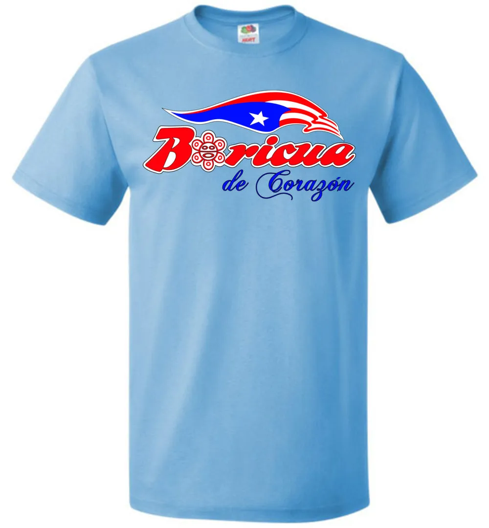 Boricua De Corazon T-Shirt (Small-6XL)