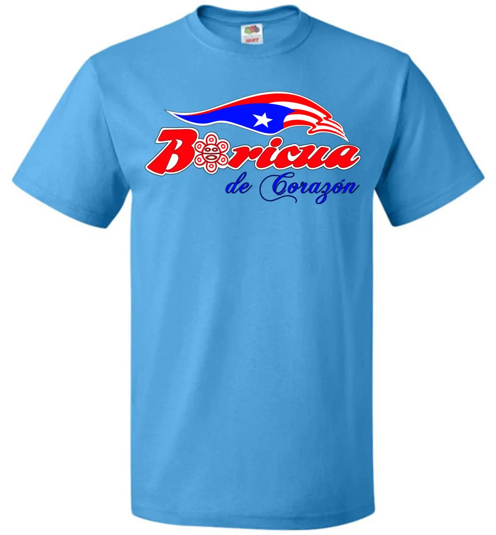 Boricua De Corazon T-Shirt (Small-6XL)