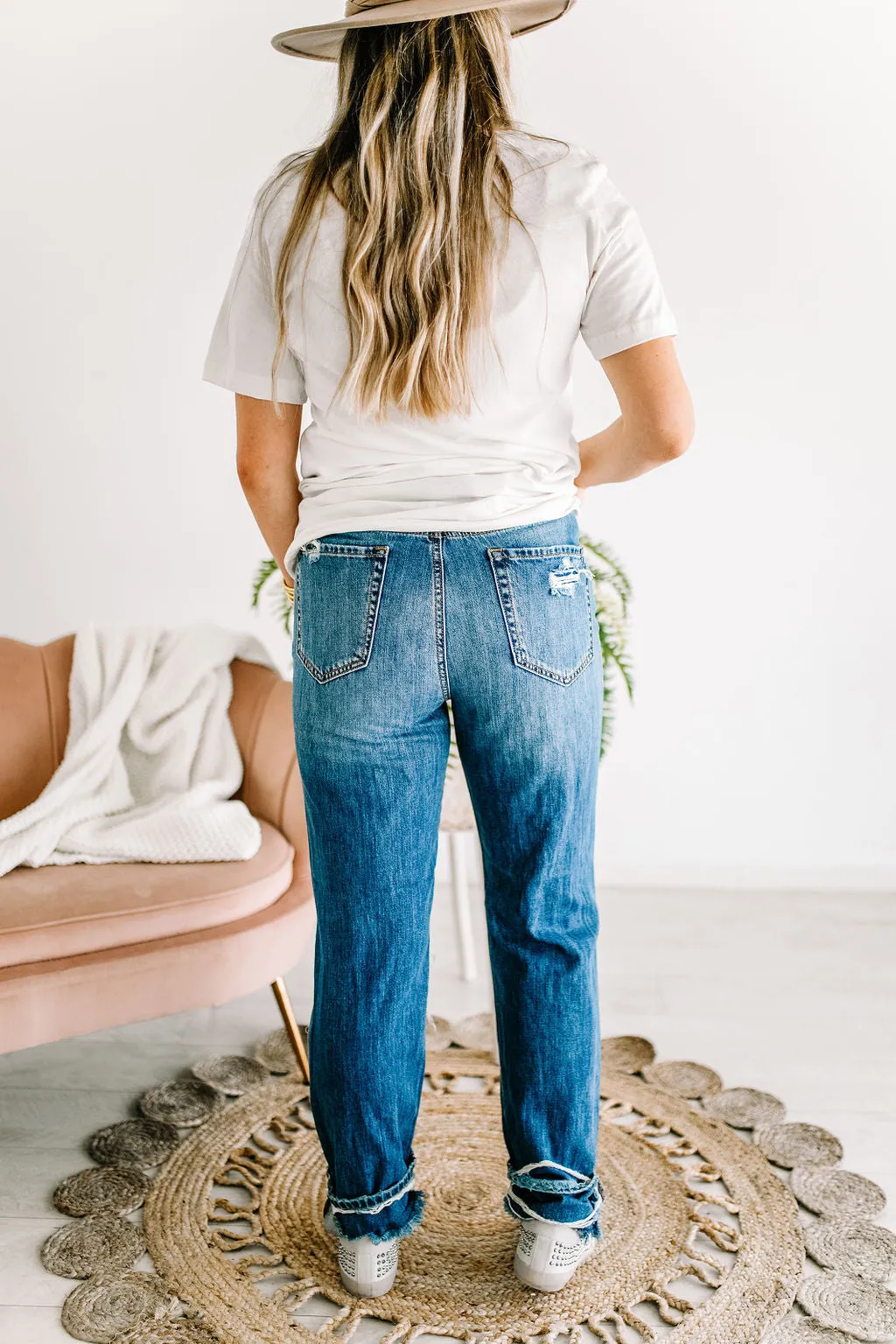 Cello High Rise 90s Dark Wash Boyfriend Jean | FINAL SALE