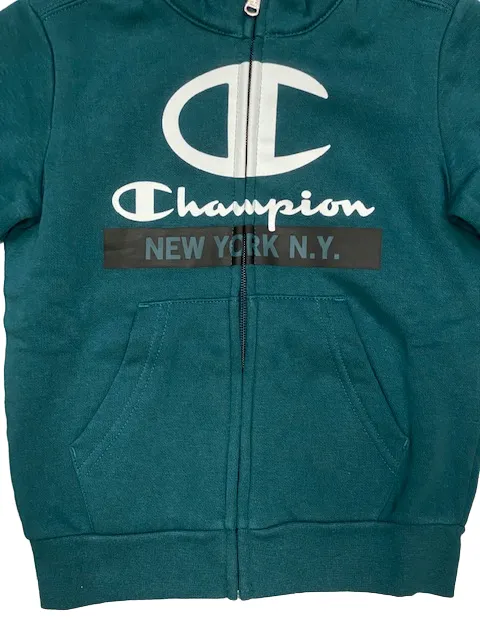 Champion boys' sweatshirt tracksuit 306179 GS549 green-black