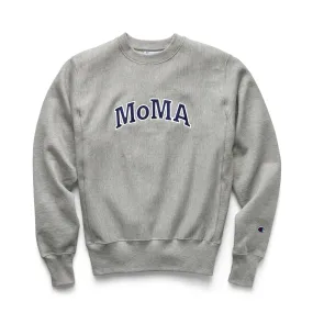 Champion Crewneck Sweatshirt - MoMA Edition - Oxford Gray