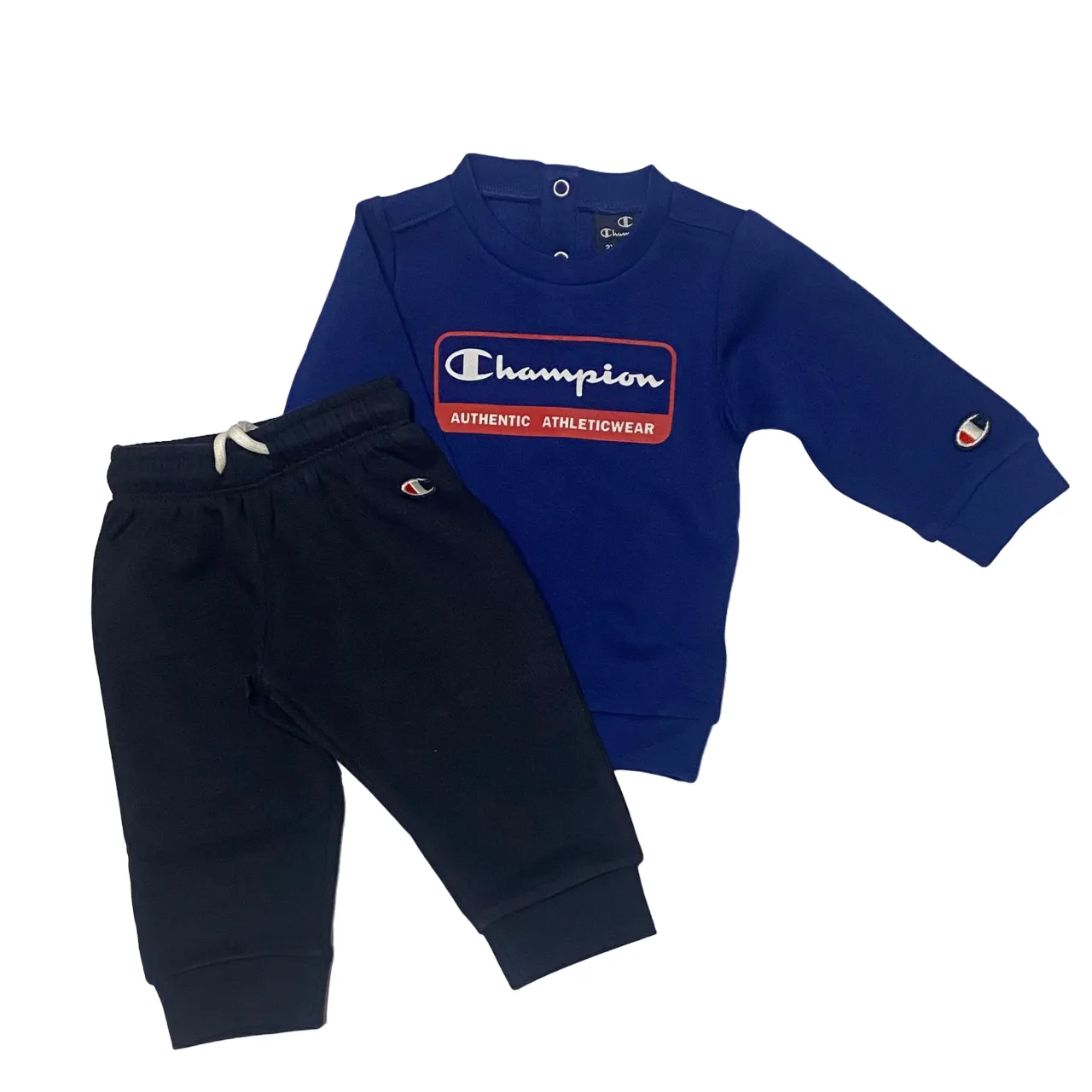 Champion infant's tracksuit with American Classic crewneck sweatshirt 306533 BS559 light blue-dark blue