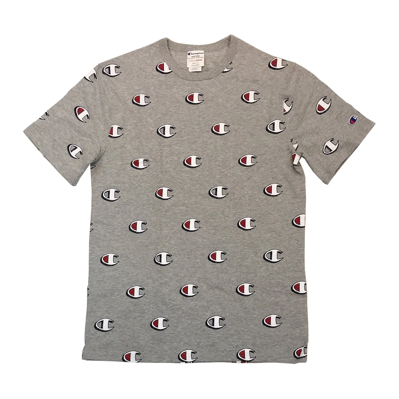 CHAMPION LIFE SCRIBBLE LOGO TEE (Grey)