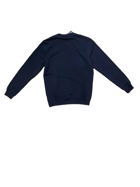 Champion Men's Crewneck Sweatshirt Legacy American Classics Heavy Brushed Cotton Small Logo 218536 navy blue