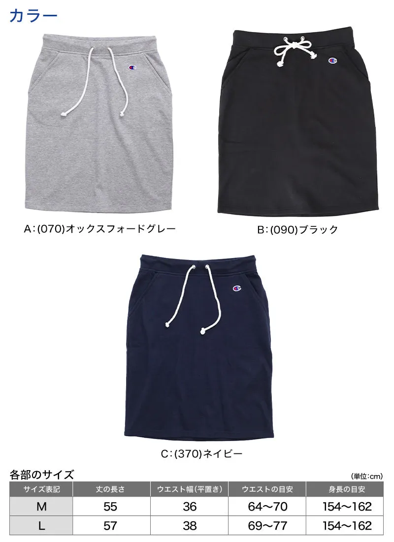 Champion レディース ミドルスウェットスカート M・L (チャンピオン アウター スポーティ) (在庫限り)