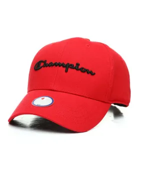 CHAMPION SCRIPT CLASSIC DAD HAT - RED