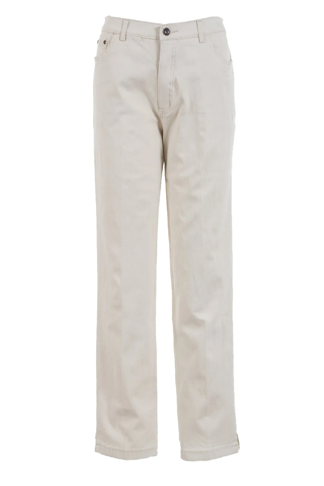 Cotton Jeans - Cream