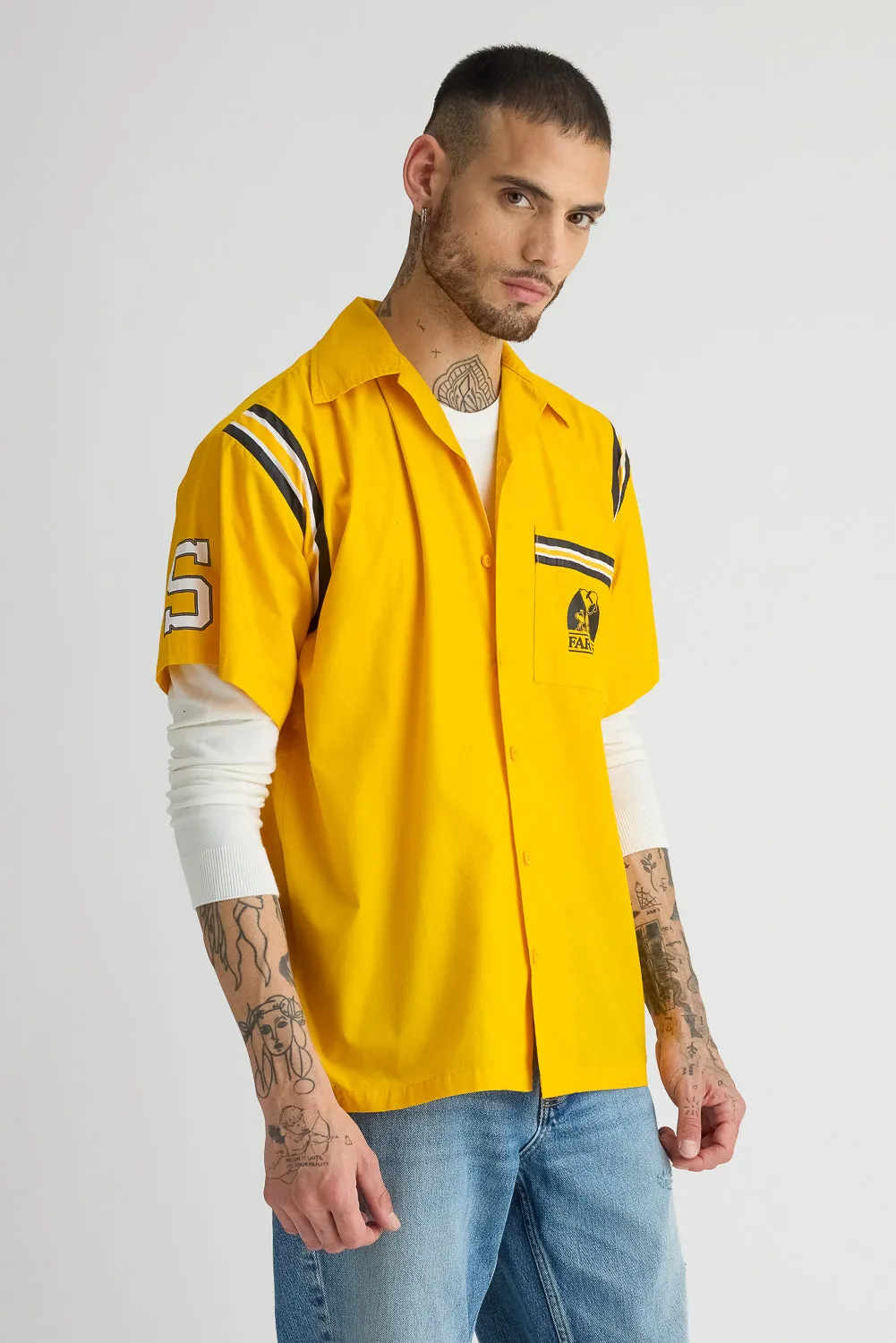 Cotton Poplin Garage Shirt - Yellow