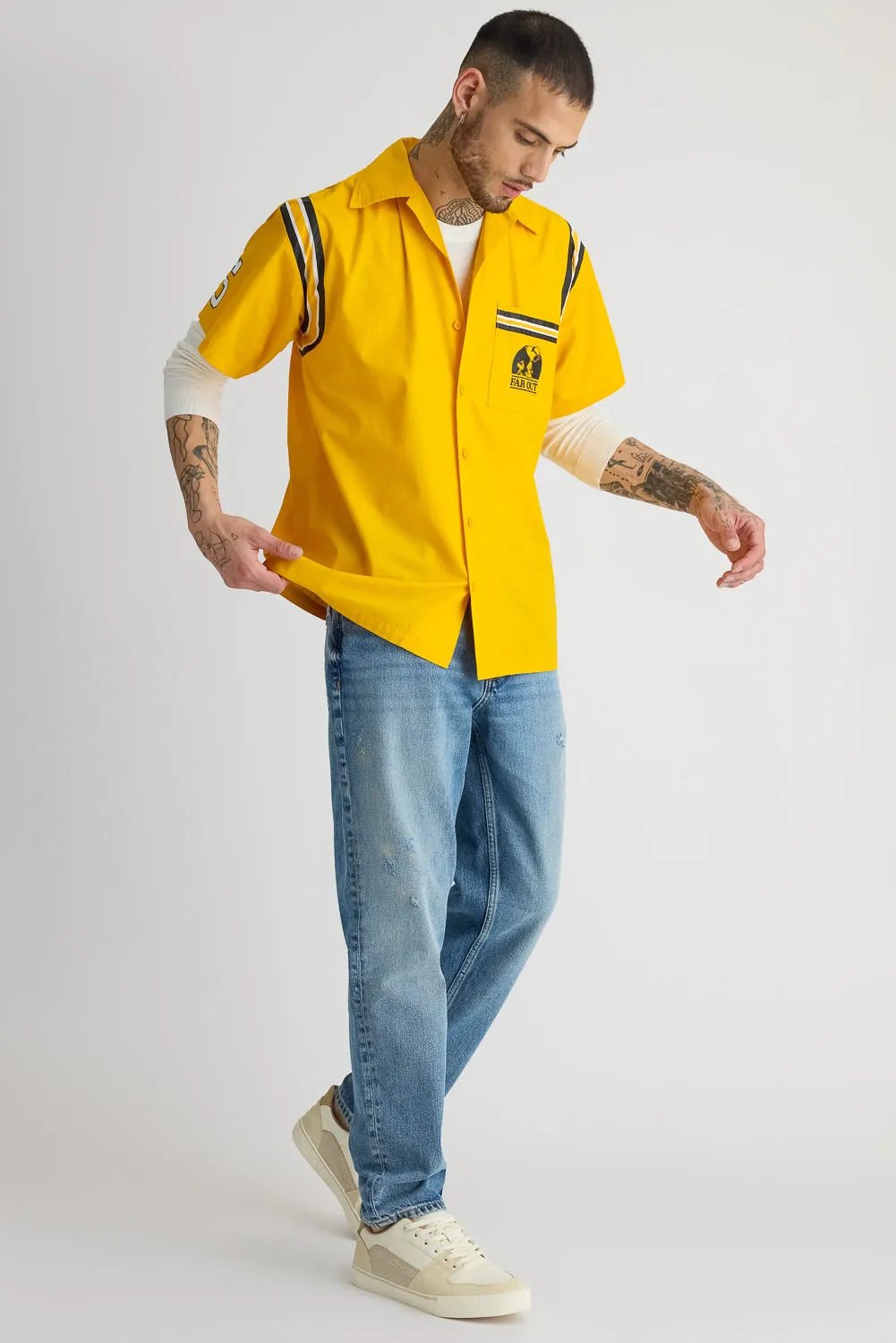 Cotton Poplin Garage Shirt - Yellow