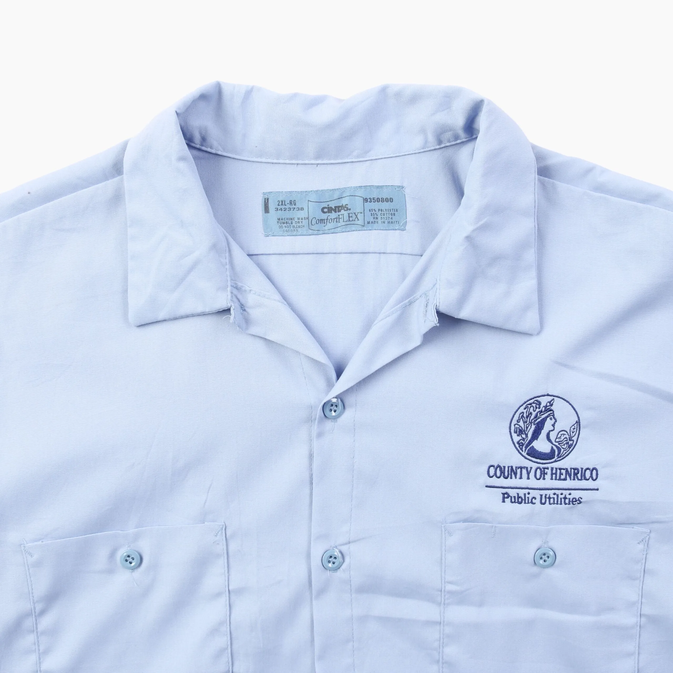 'County Of Henrico' Garage Work Shirt