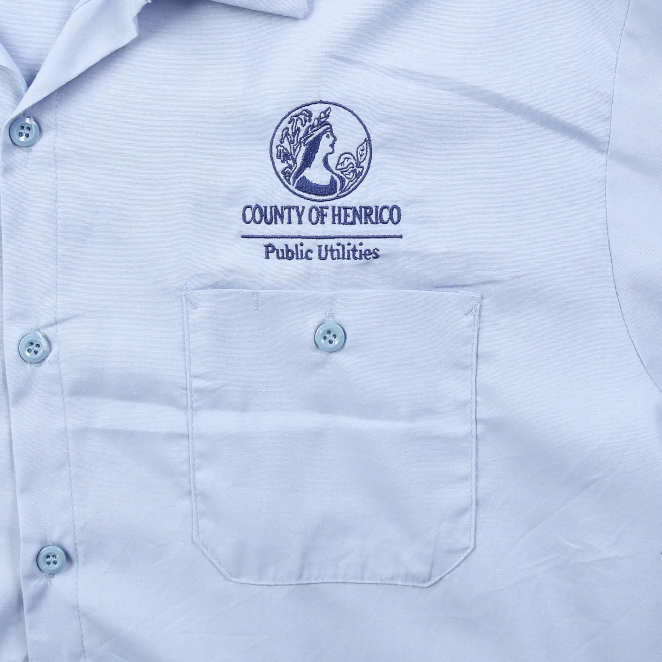 'County Of Henrico' Garage Work Shirt