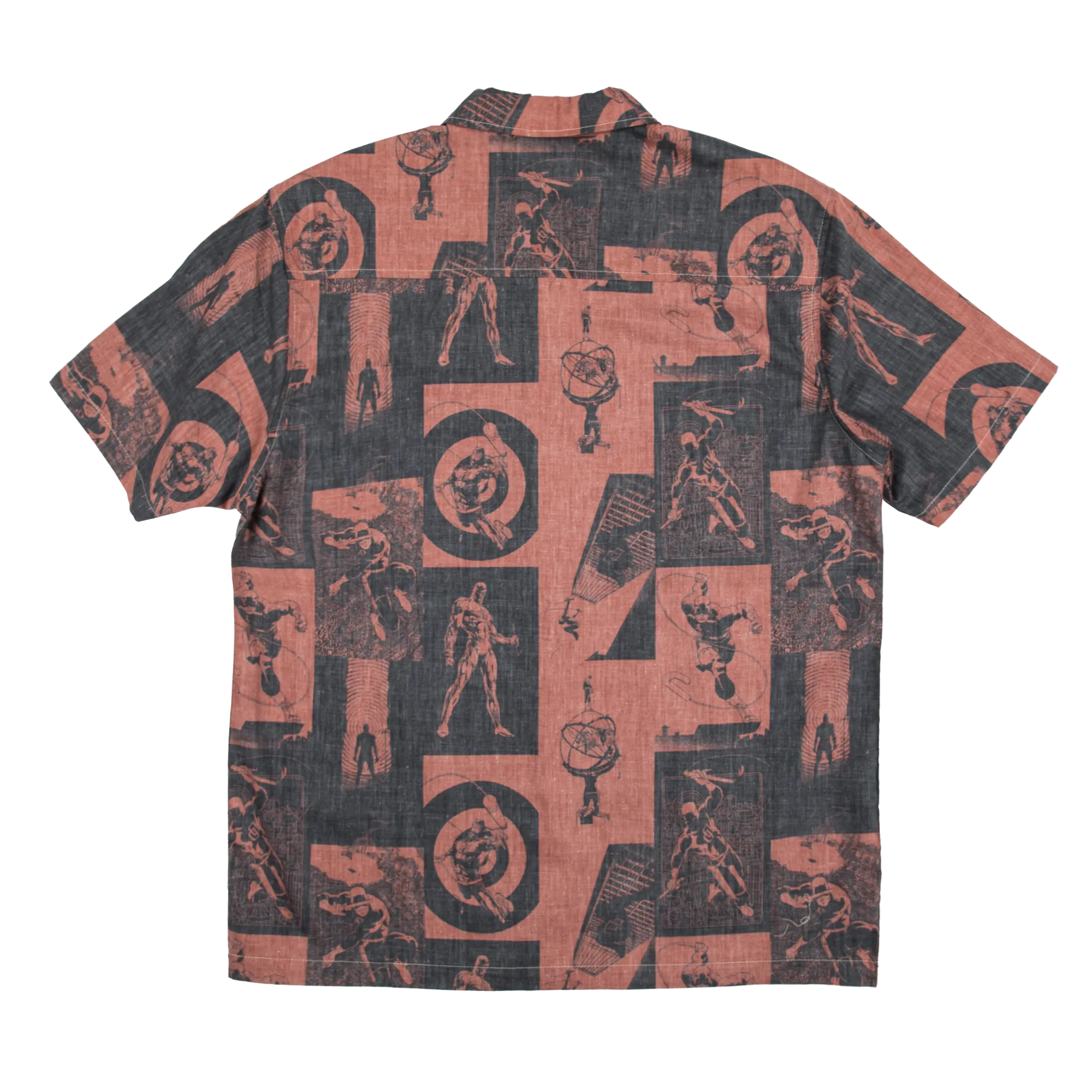 Daredevil All Over Comic Print Button-Down Shirt