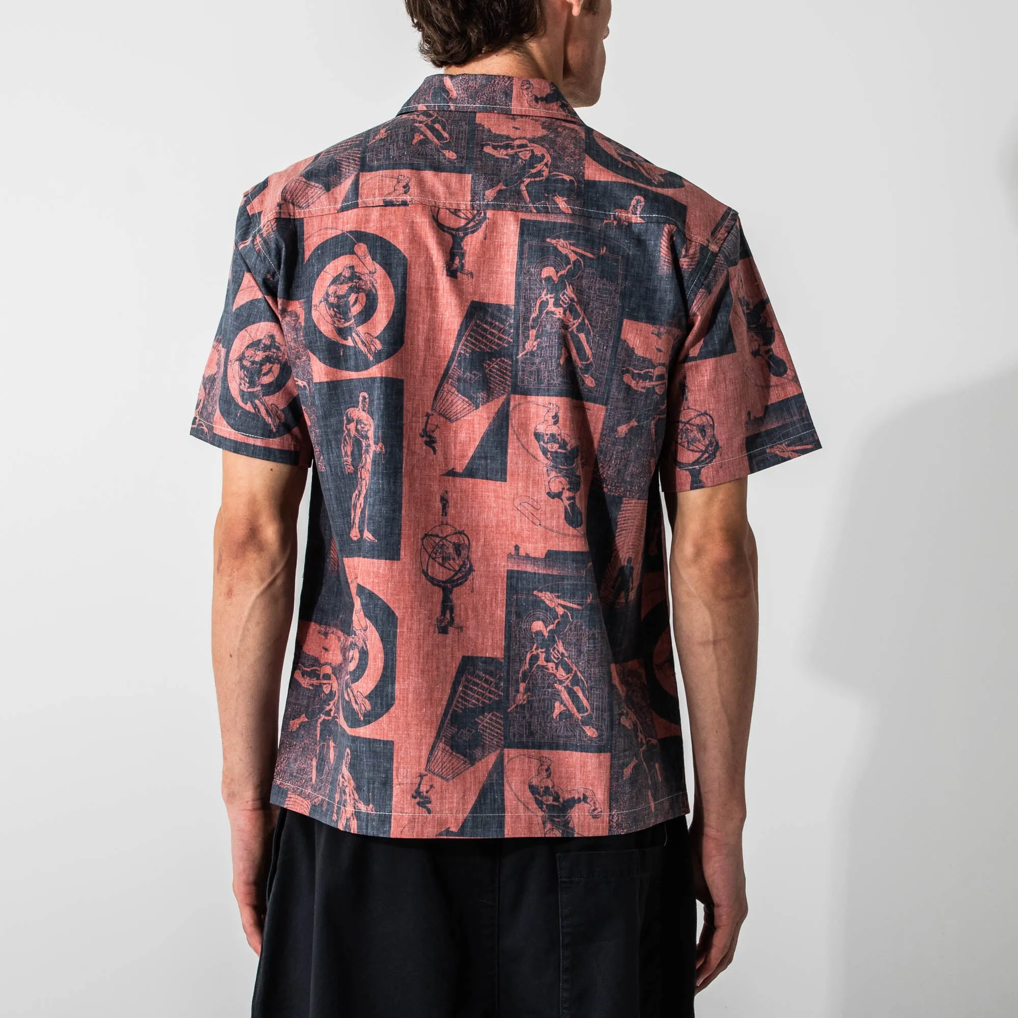 Daredevil All Over Comic Print Button-Down Shirt