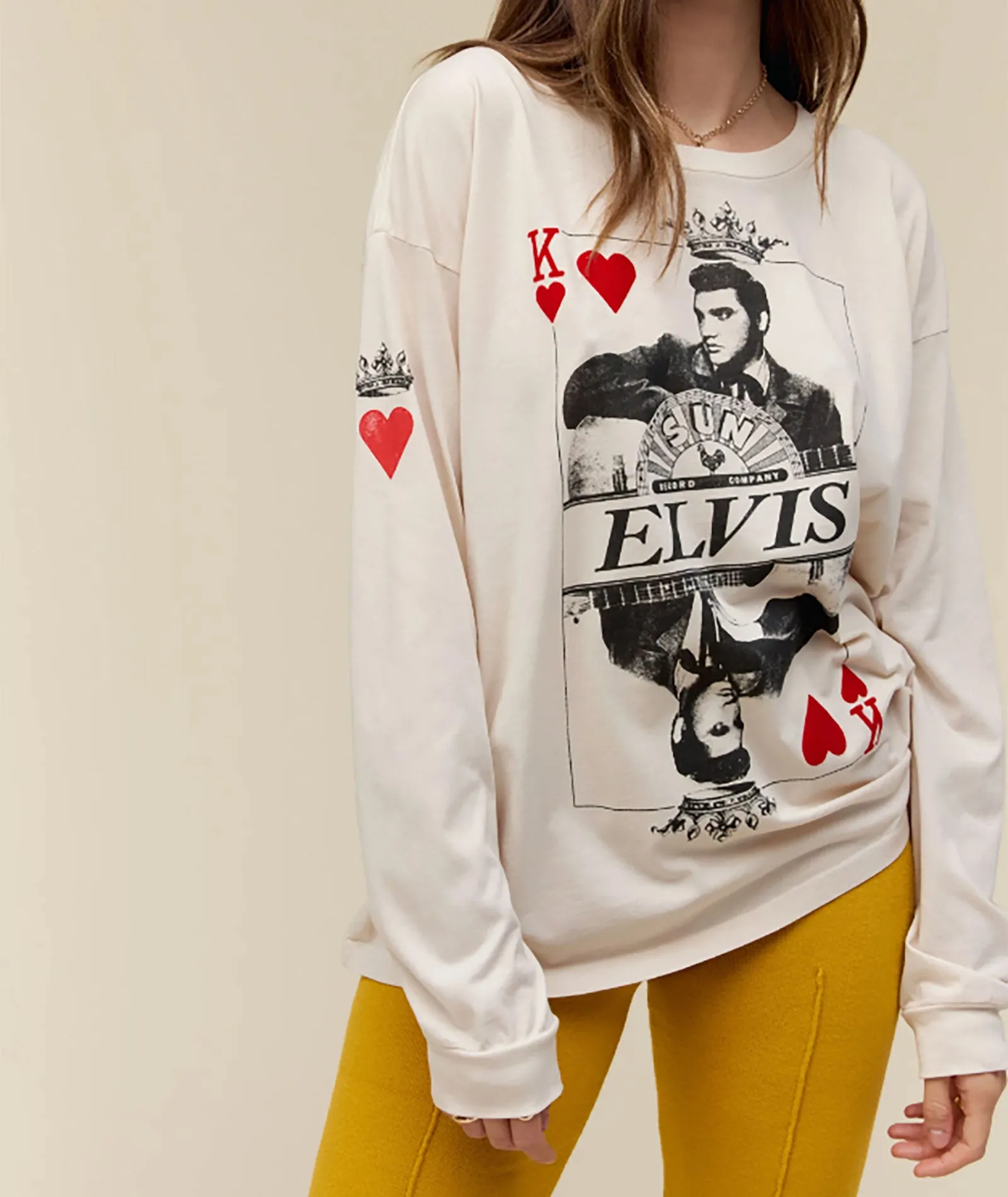 Daydreamer Women Sun Records X Elvis King of Hearts Long Sleeve