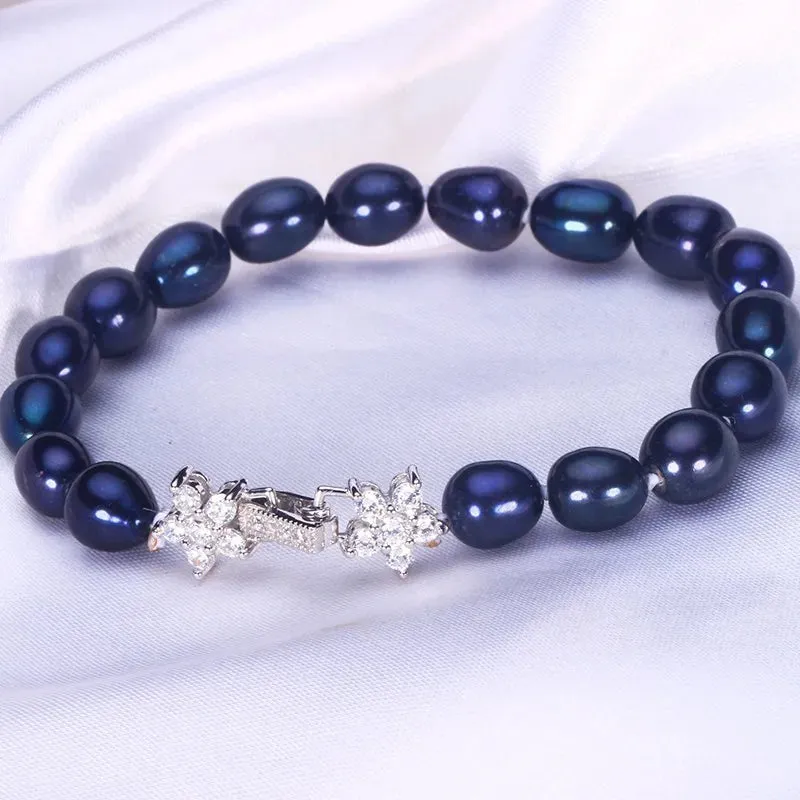 Elegant Black Pearl Bracelet