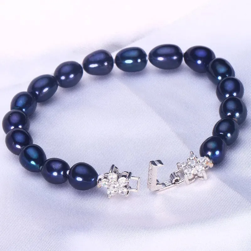 Elegant Black Pearl Bracelet