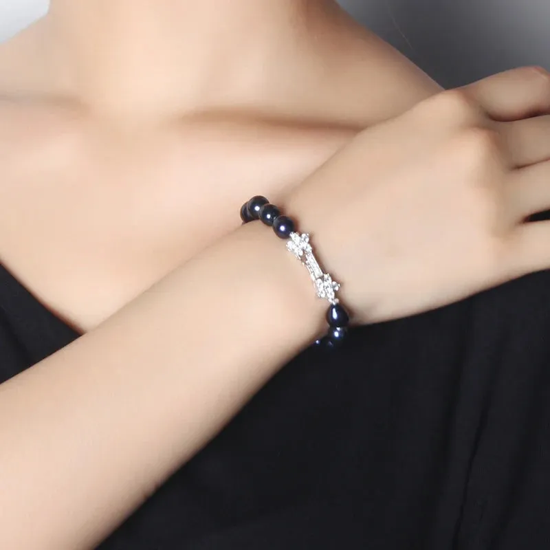 Elegant Black Pearl Bracelet