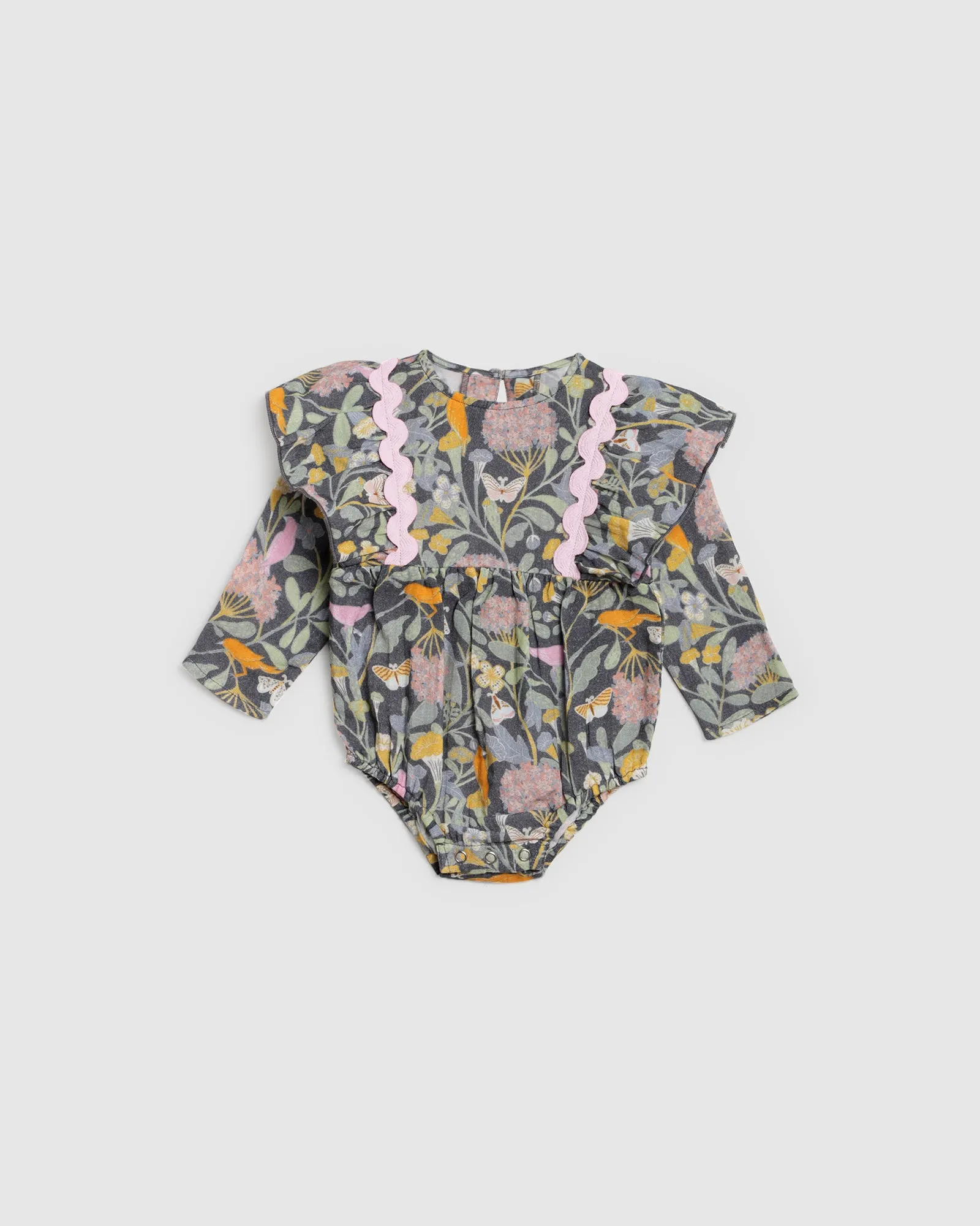 Elenora Playsuit - Botanical Navy