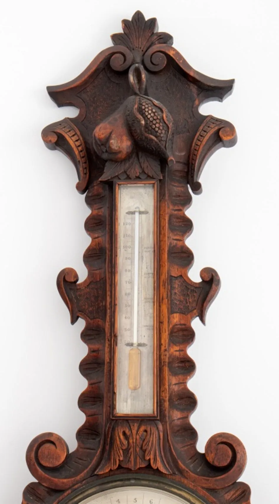 English H. Barnascone Sheffield Oak Barometer