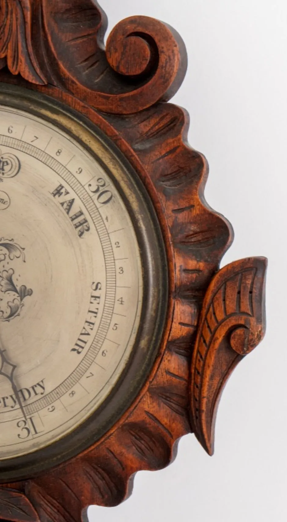 English H. Barnascone Sheffield Oak Barometer