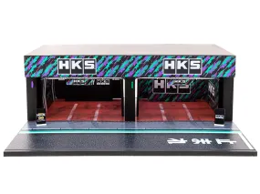 Garage Diorama HKS Display for 1/64 Model Cars by Tarmac Works