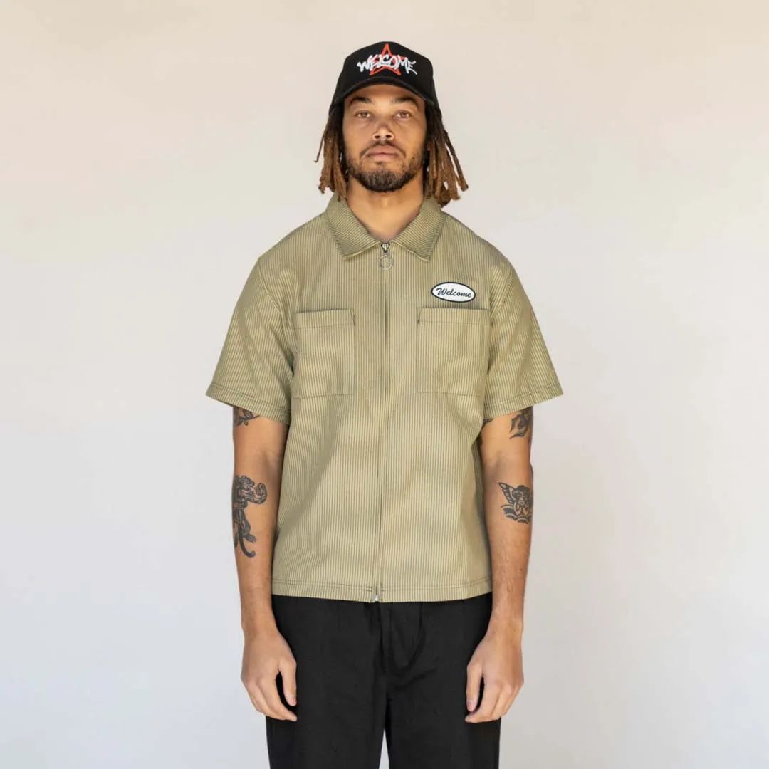 Garage Oxford Shirt W/ Embroidered Patch - Cedar