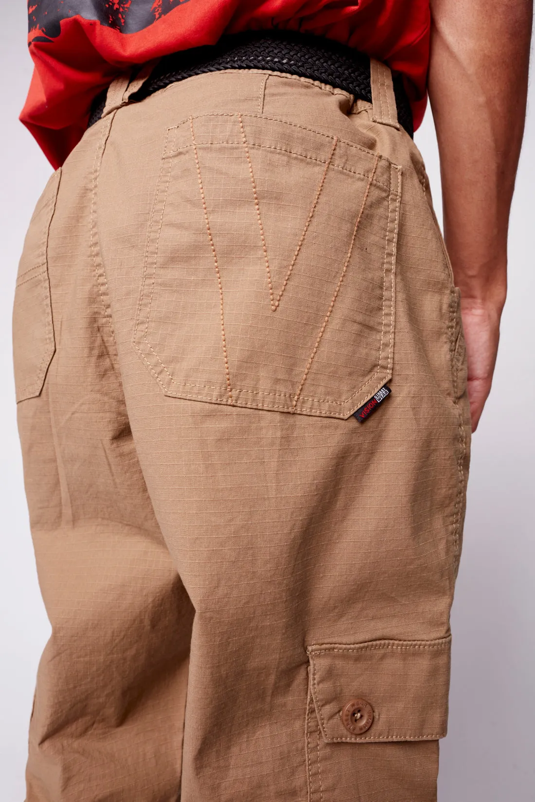 GELFAND - Cargo Straight Leg Ripstop Pant - Tan