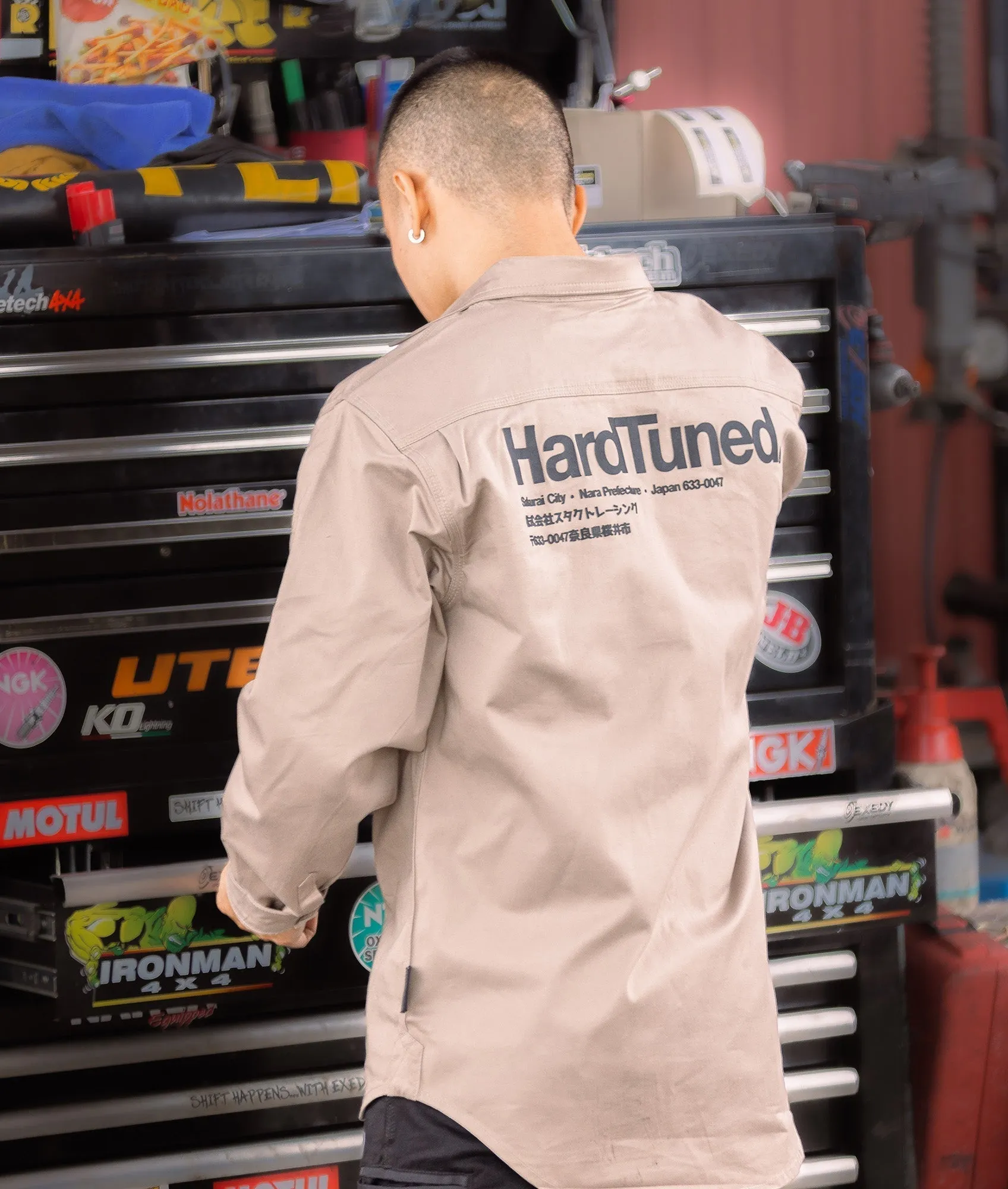 Hardtuned Long Sleeve Work Shirt - Tan