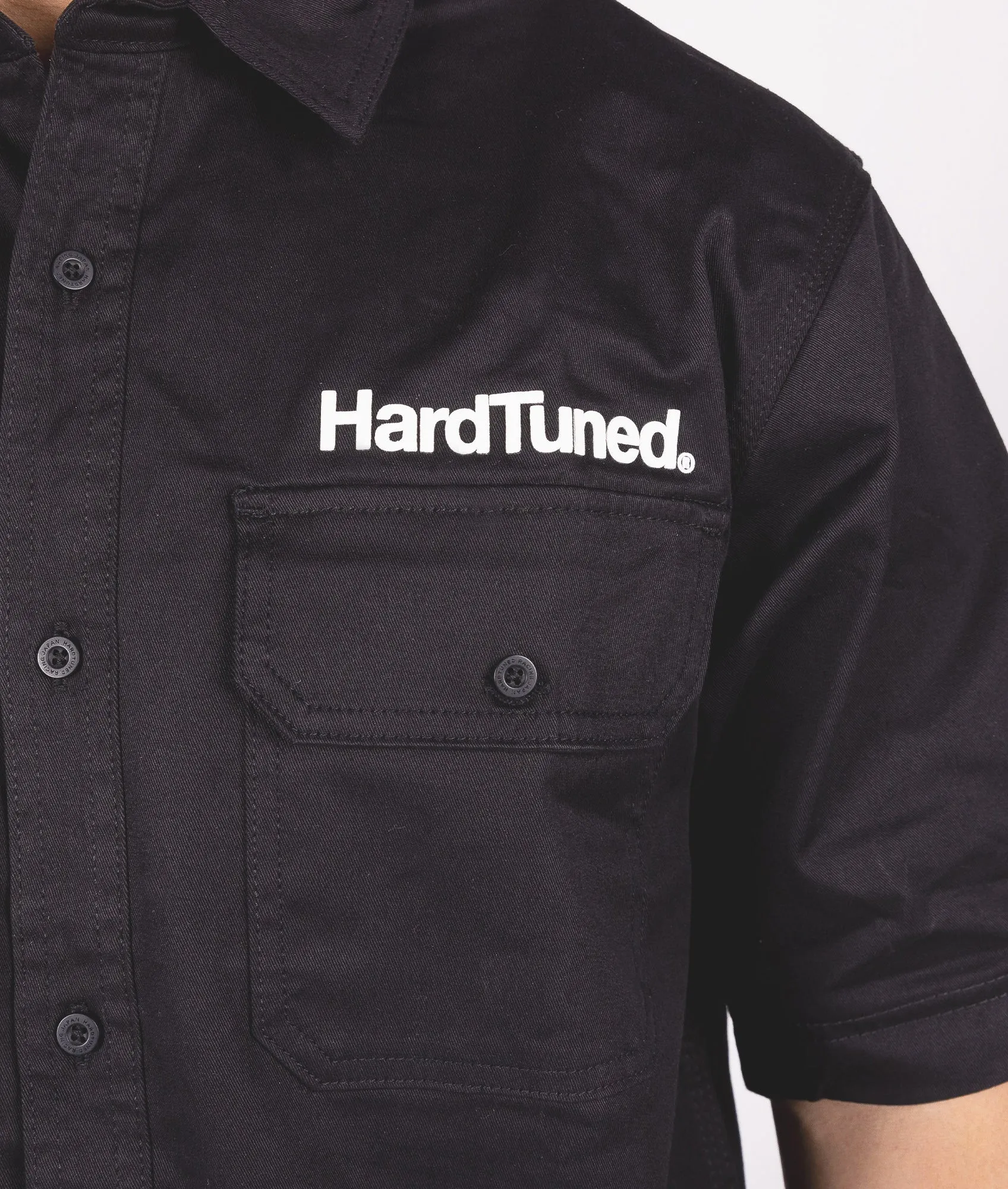 Hardtuned Short Sleeve Work Shirt - Black