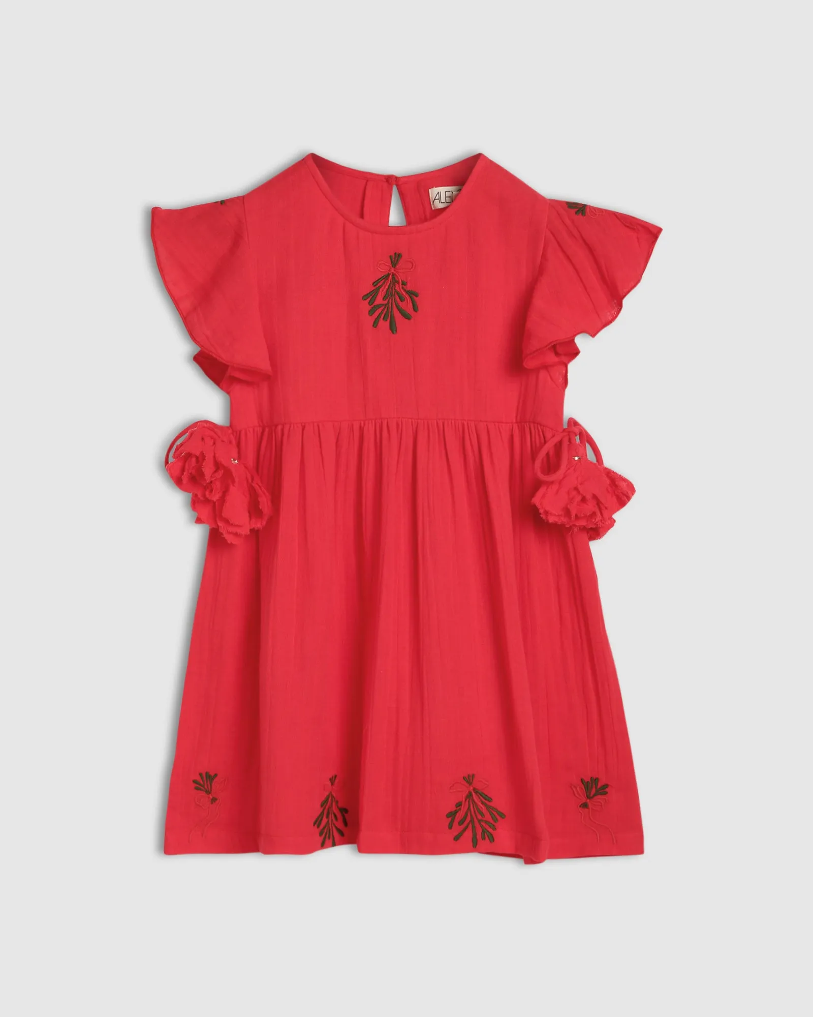 Holly Dress - Red Mistletoe