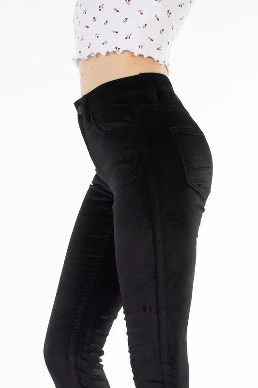 Jeans negros terciopelo