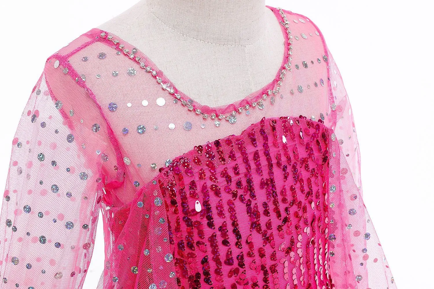 Kids Elsa Frozen Inspired Girls Dress Sequin